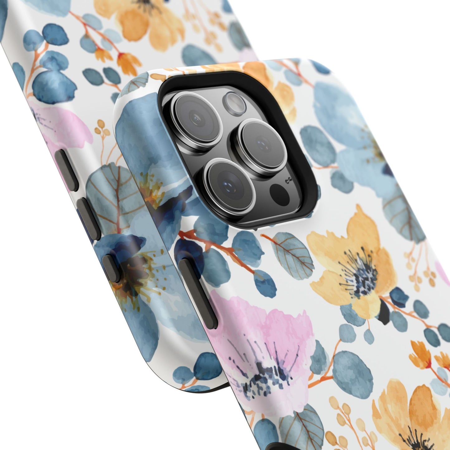 Spring Radiance – MagSafe Case with Vibrant Watercolor Floral Design