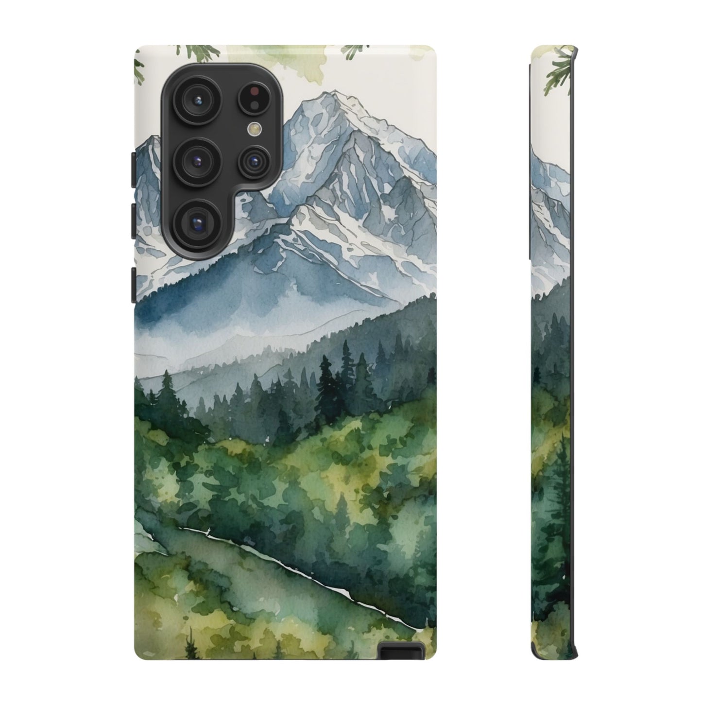 Watercolor Alpine Mountainscape - Samsung Galaxy Case