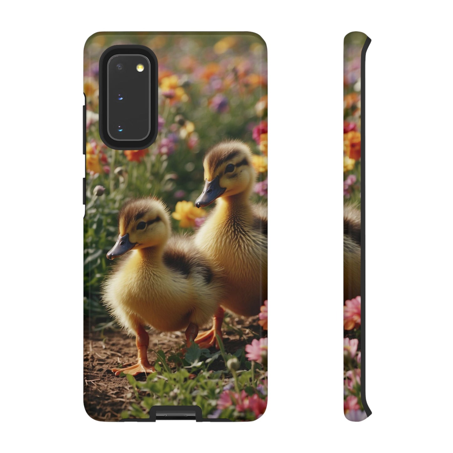 Charming Ducklings in Floral Garden - Samsung Galaxy Case