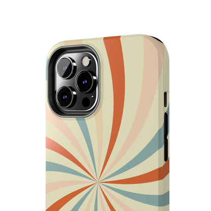 Retro Swirl iPhone Case – Durable, Vintage-Inspired Design with Dual-Layer Protection