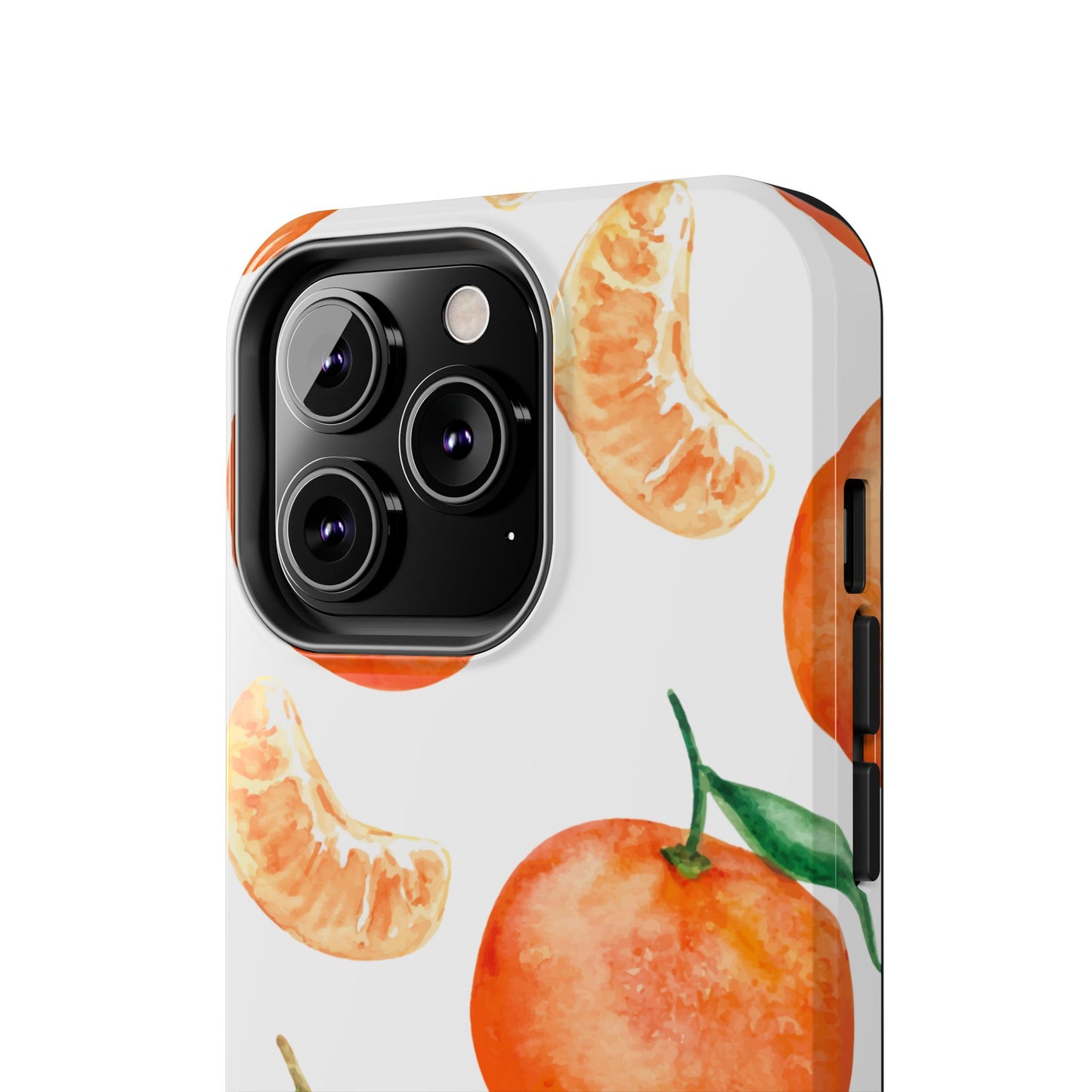 Tangerine Dreams Tough iPhone Case – Watercolor Orange Design, Shockproof Dual Protection - BOGO Cases