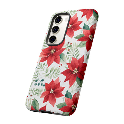 Festive Poinsettia Holiday Pattern – Samsung Galaxy Series Case