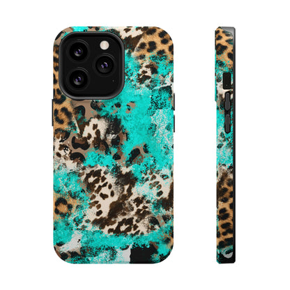 Aqua Splash Leopard - MagSafe iPhone Series Case