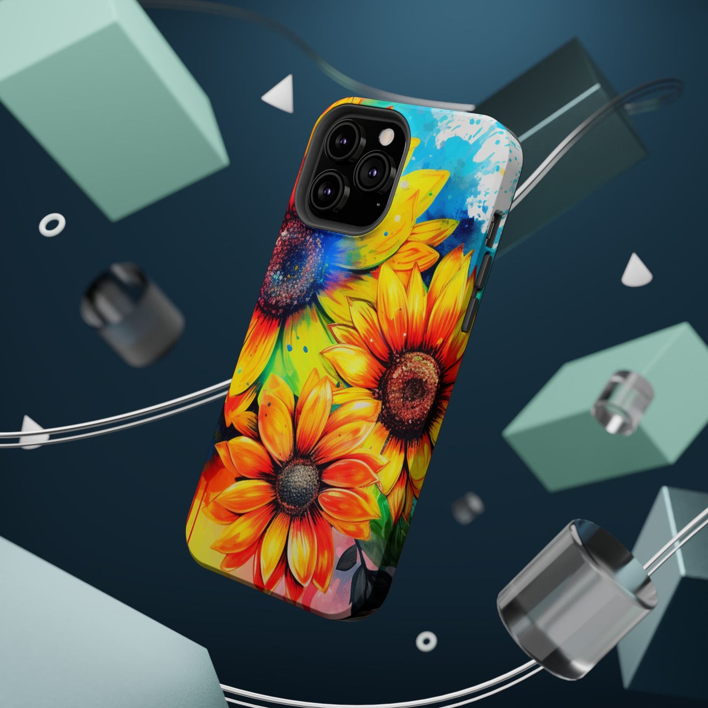 Vibrant Sunflower Splash - MagSafe iPhone Series Case