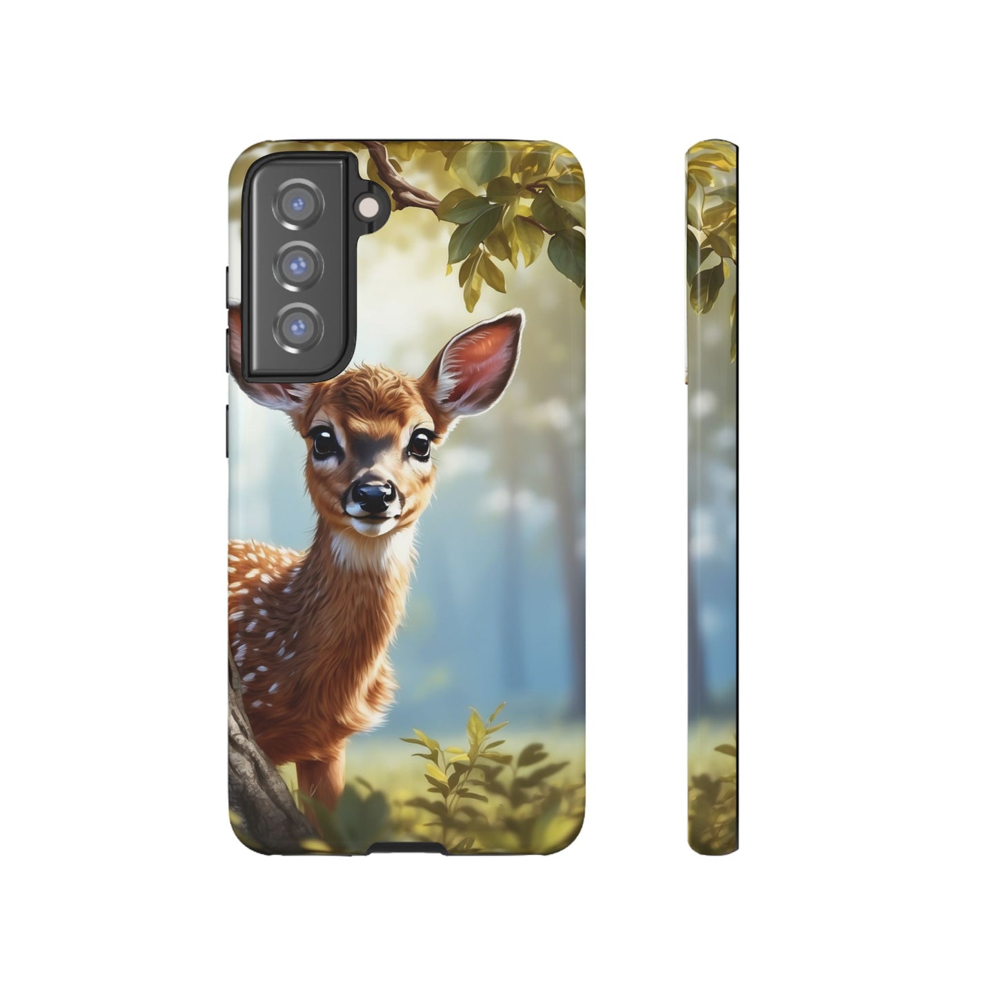 Whimsical Fawn in a Sunlit Forest Samsung Galaxy Case