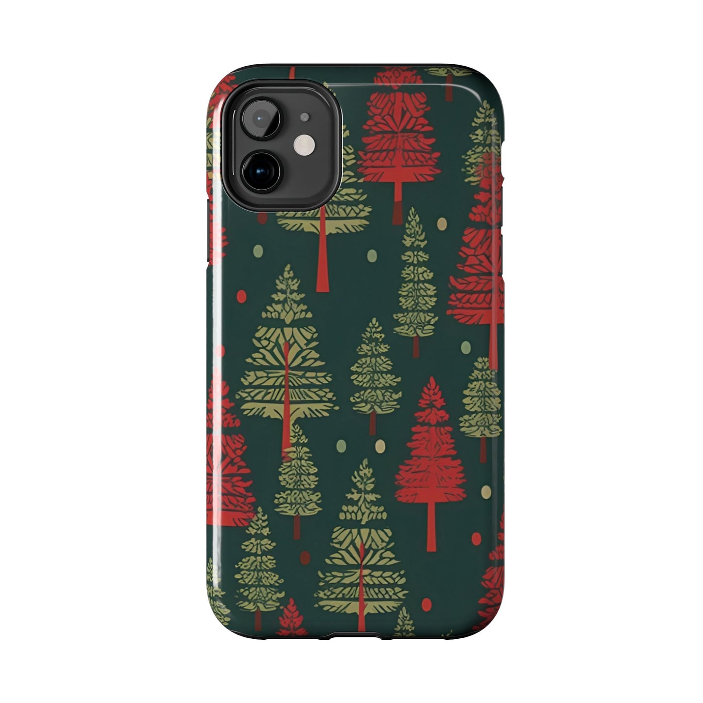 Retro Christmas Trees Pattern - iPhone Series Case