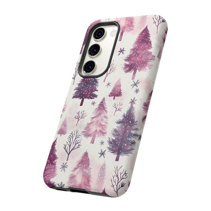 Winter Wonderland Purple Christmas Trees –Samsung Galaxy Series Case