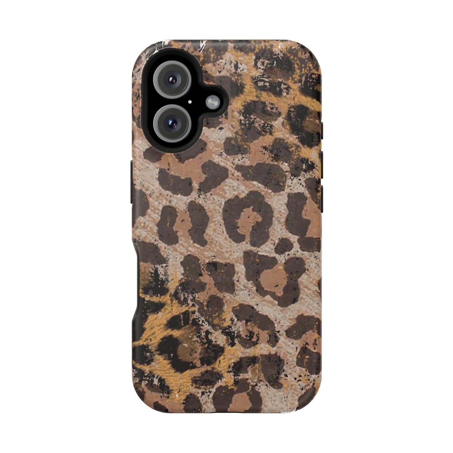 Vintage Distressed Leopard Print - MagSafe iPhone Series Case