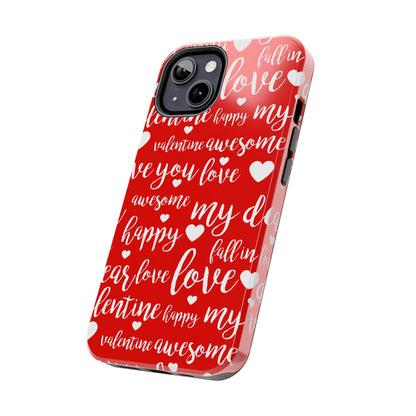 Valentine Words Pattern – iPhone Case