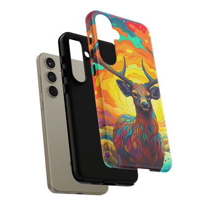 Vibrant Stag in Bloom – Samsung Galaxy Case