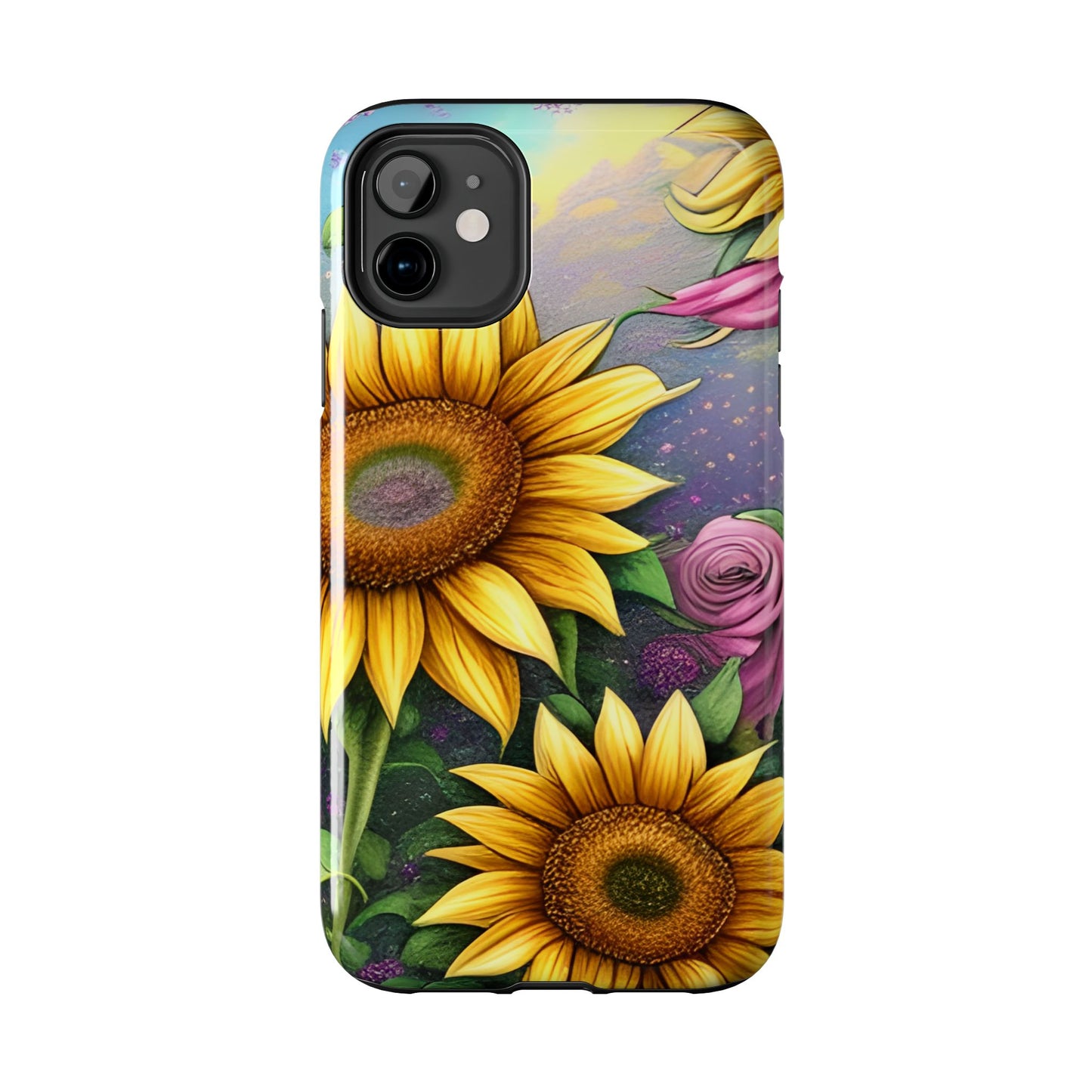 Whimsical Sunflower & Rose Garden - iPhone Series Case