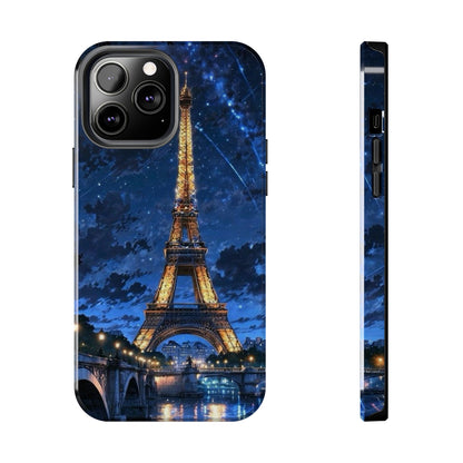 iPhone Case - Eiffel Tower Under Starlit Sky Design