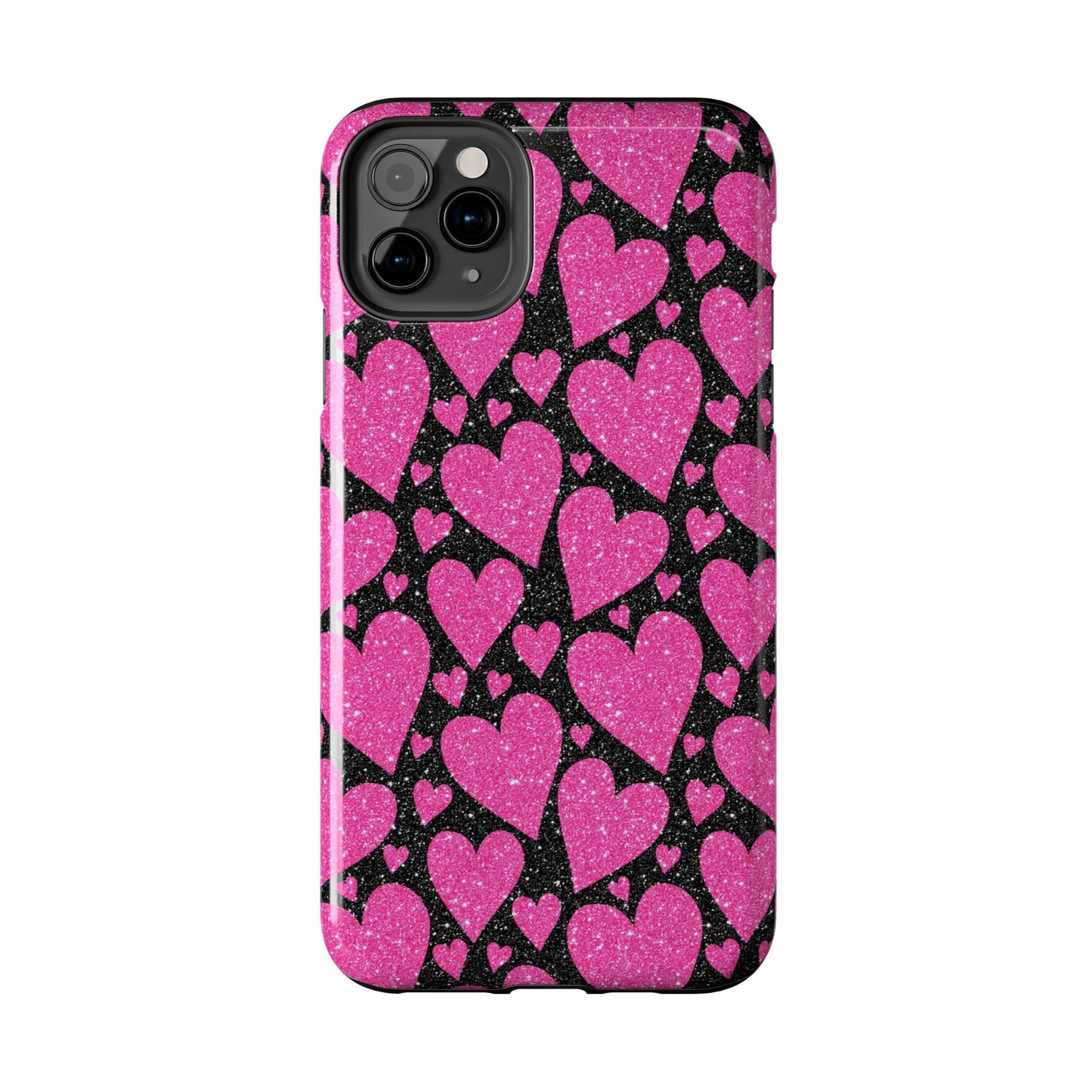 Glitter Hearts iPhone Case