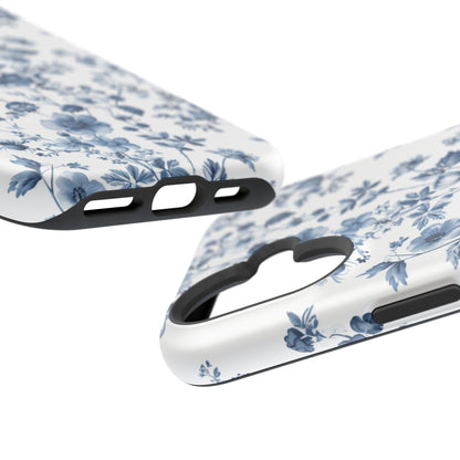 Enchanted Garden Blue Toile iPhone Case