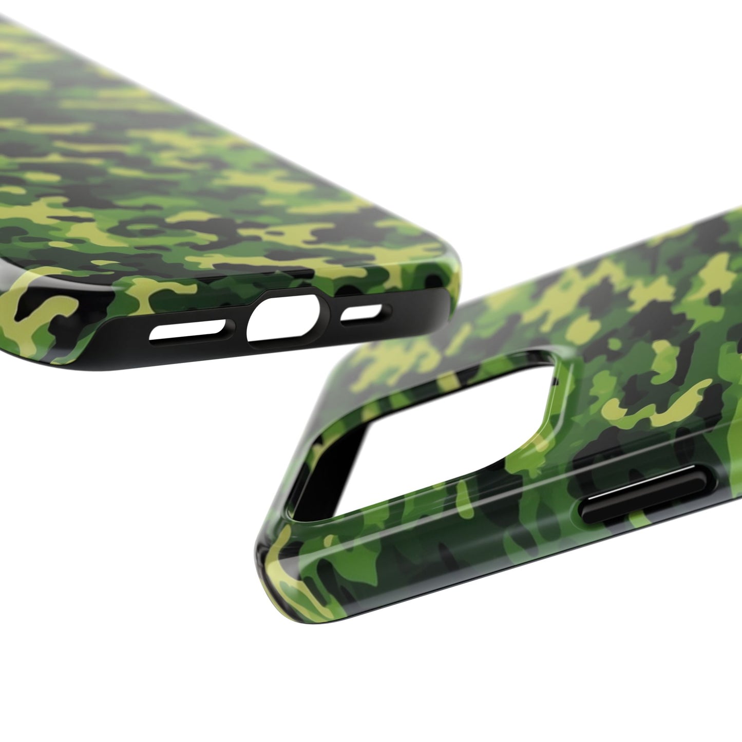 Green Woodland Camouflage – iPhone Case, Sleek and Durable Design