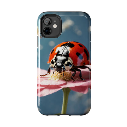 iPhone Case: Floral Ladybug Delight