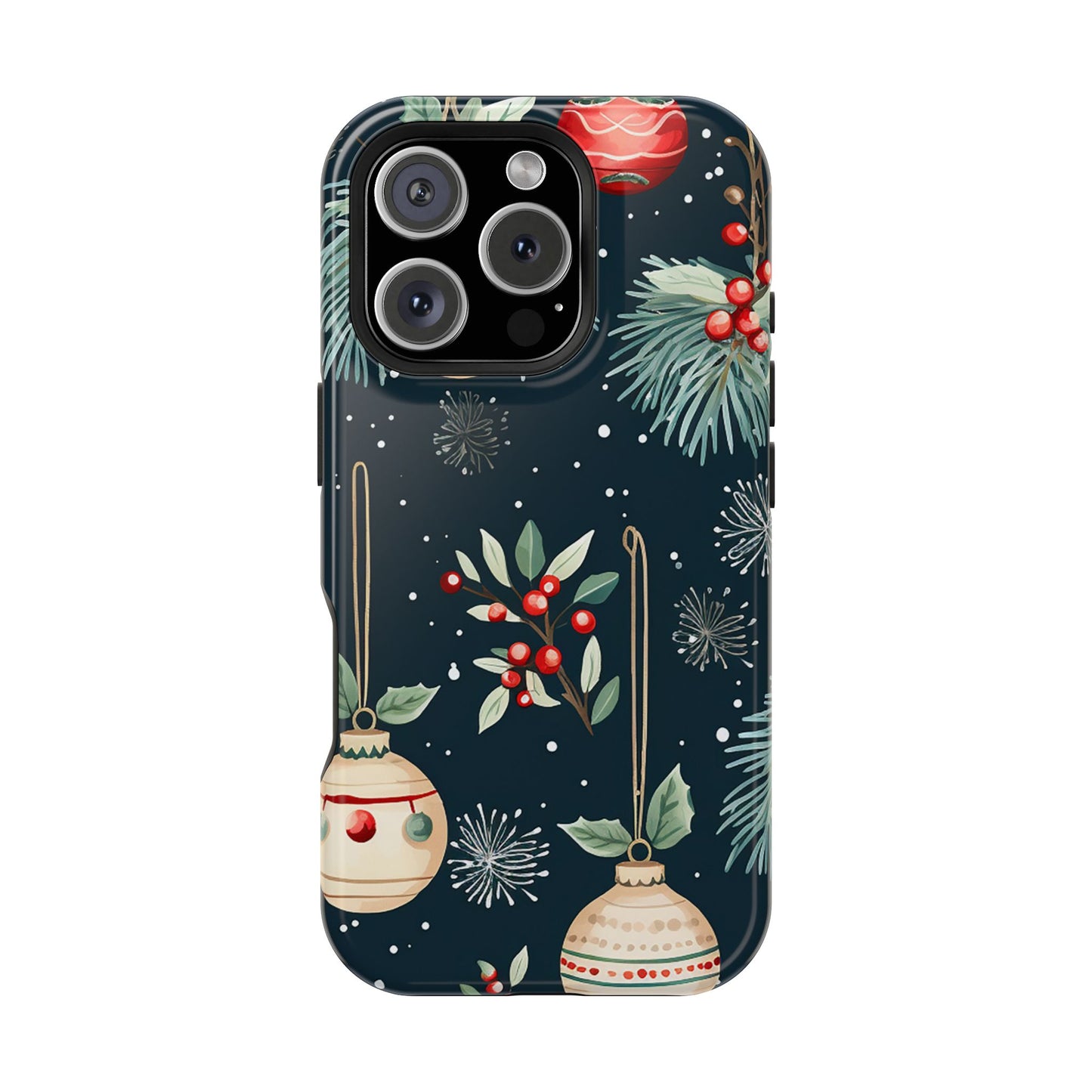 Elegant Christmas Ornaments and Pine - MagSafe iPhone Series Case