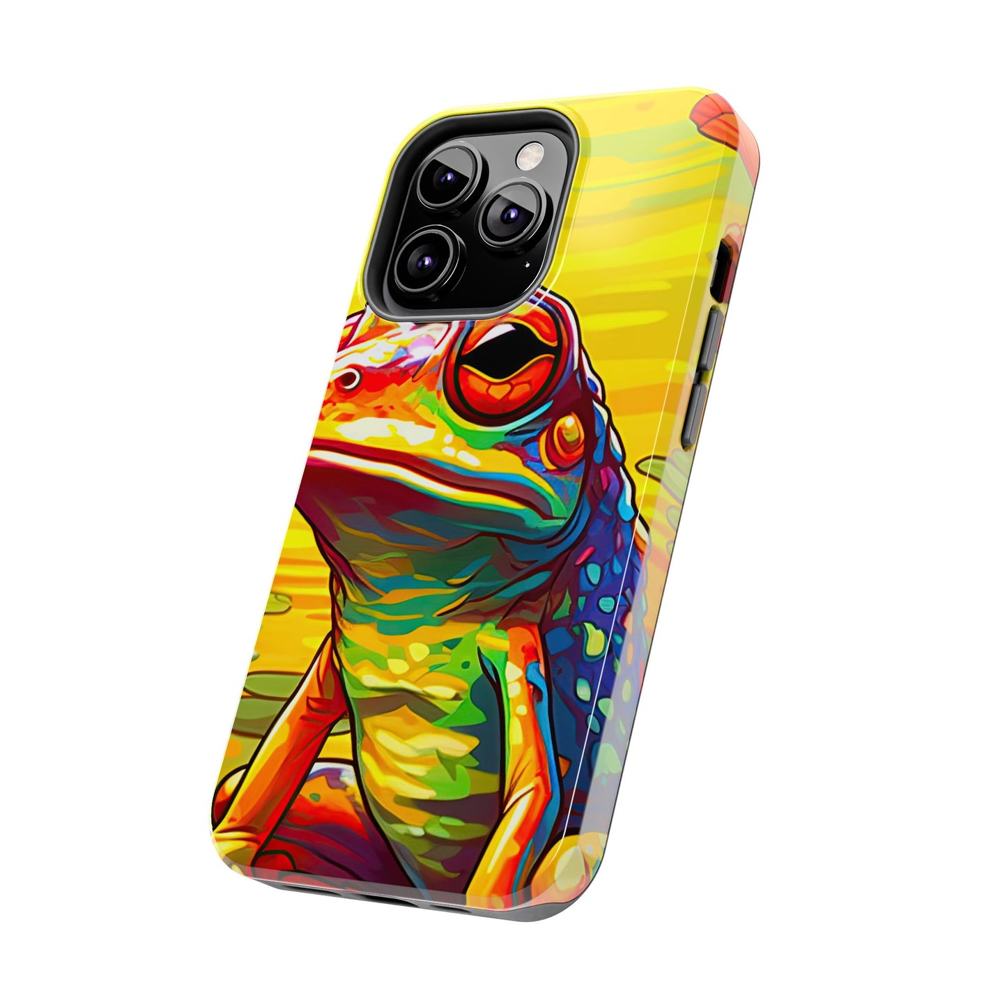 Vibrant Rainbow Frog Design – iPhone Series Case