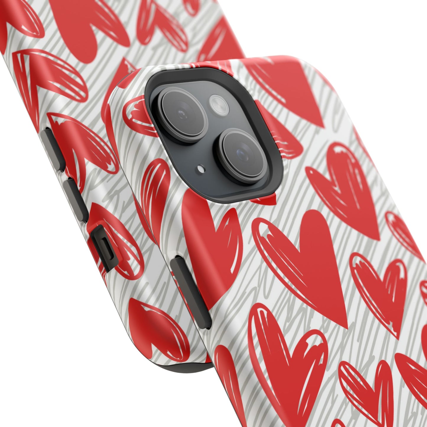 MagSafe Case: Whimsical Heart Doodle