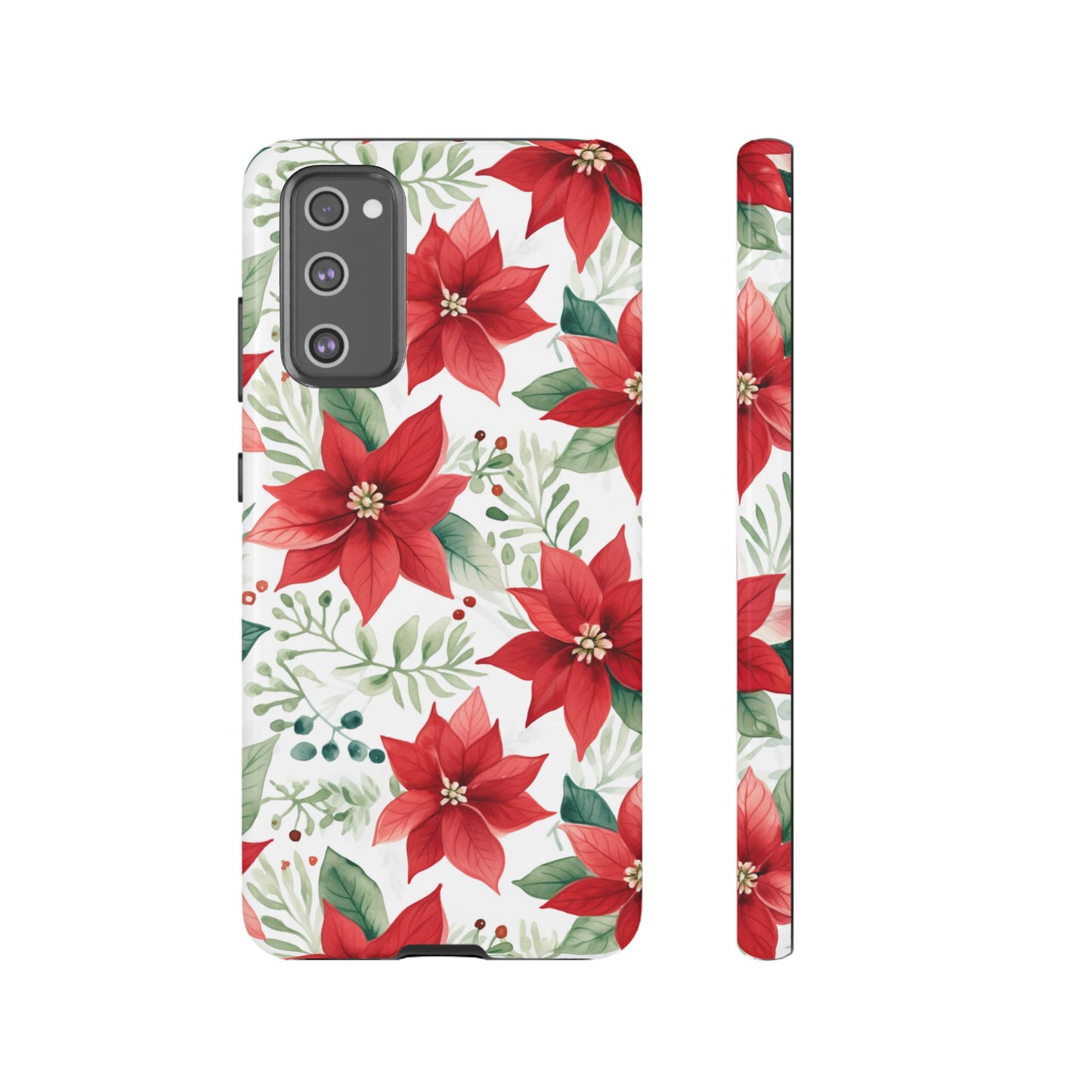 Festive Poinsettia Holiday Pattern – Samsung Galaxy Series Case