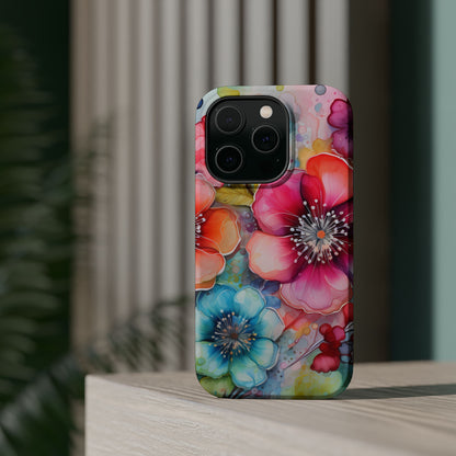 Vibrant Watercolor Floral Garden - MagSafe iPhone Series Case