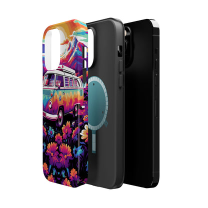 Groovy Floral Sunset Van – MagSafe iPhone Series Case