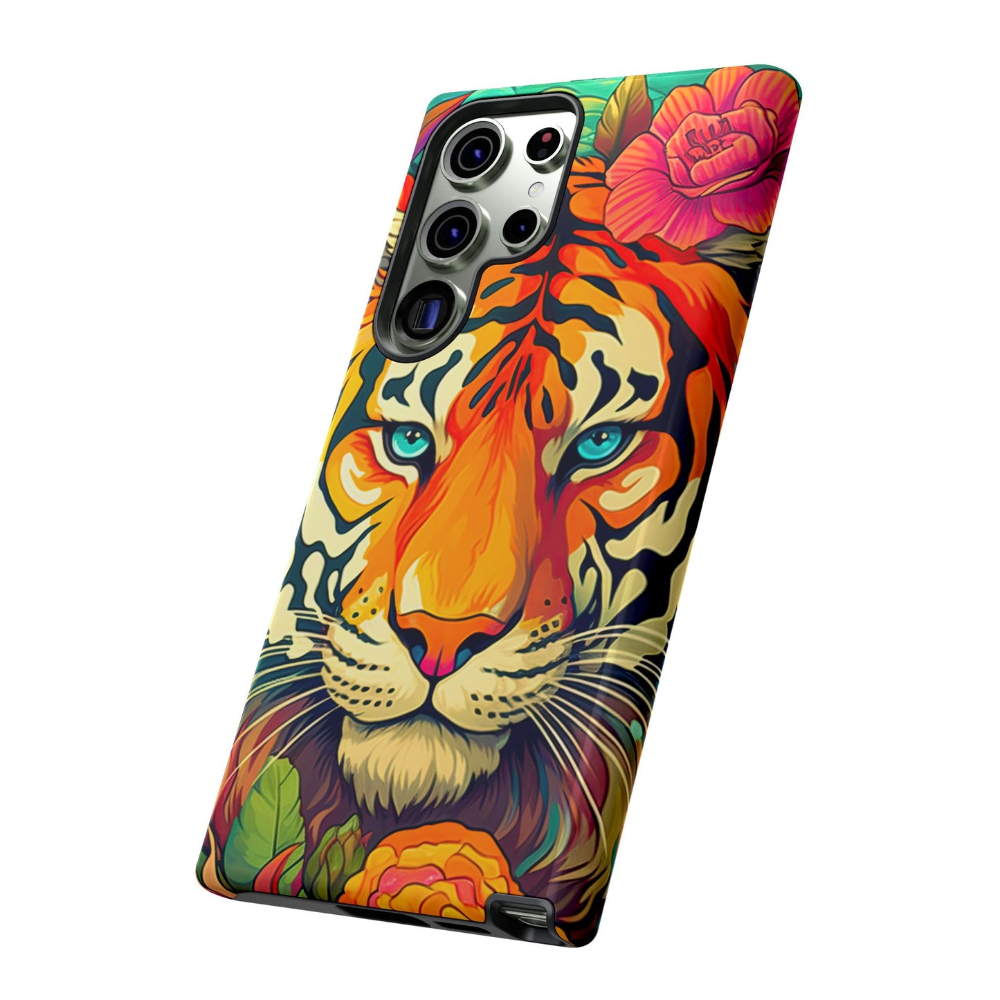 Fierce Rainbow Tiger Art - Samsung Galaxy Case