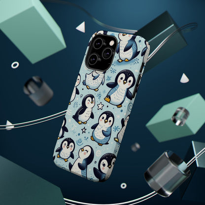 Cute Penguin Parade iPhone Case