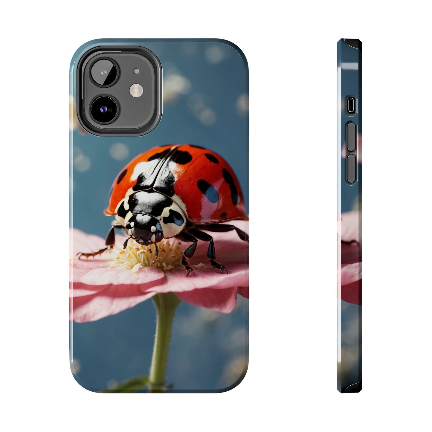 iPhone Case: Floral Ladybug Delight