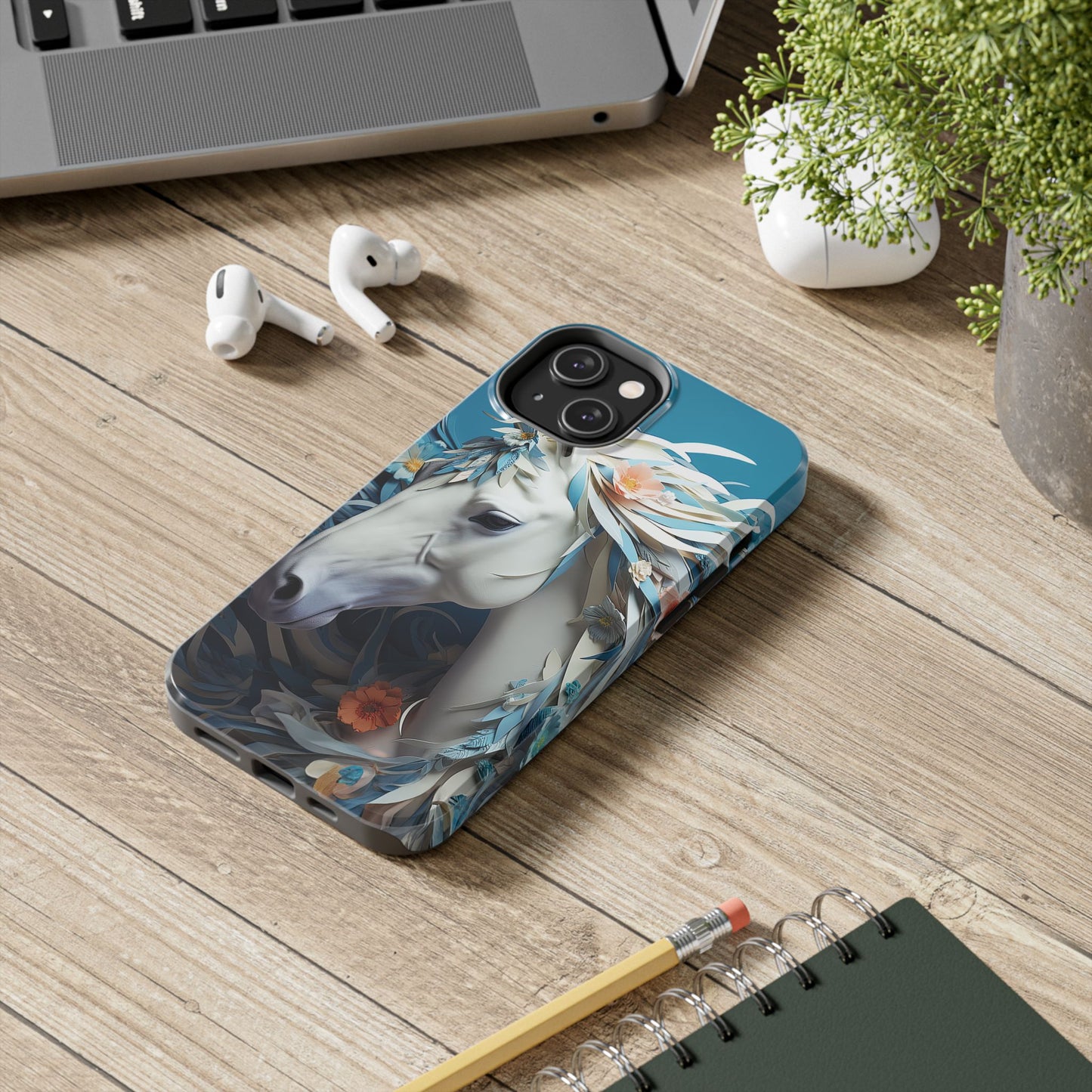 Floral Horse iPhone Case