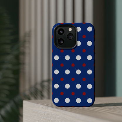 Patriotic Polka Dots – MagSafe iPhone Case