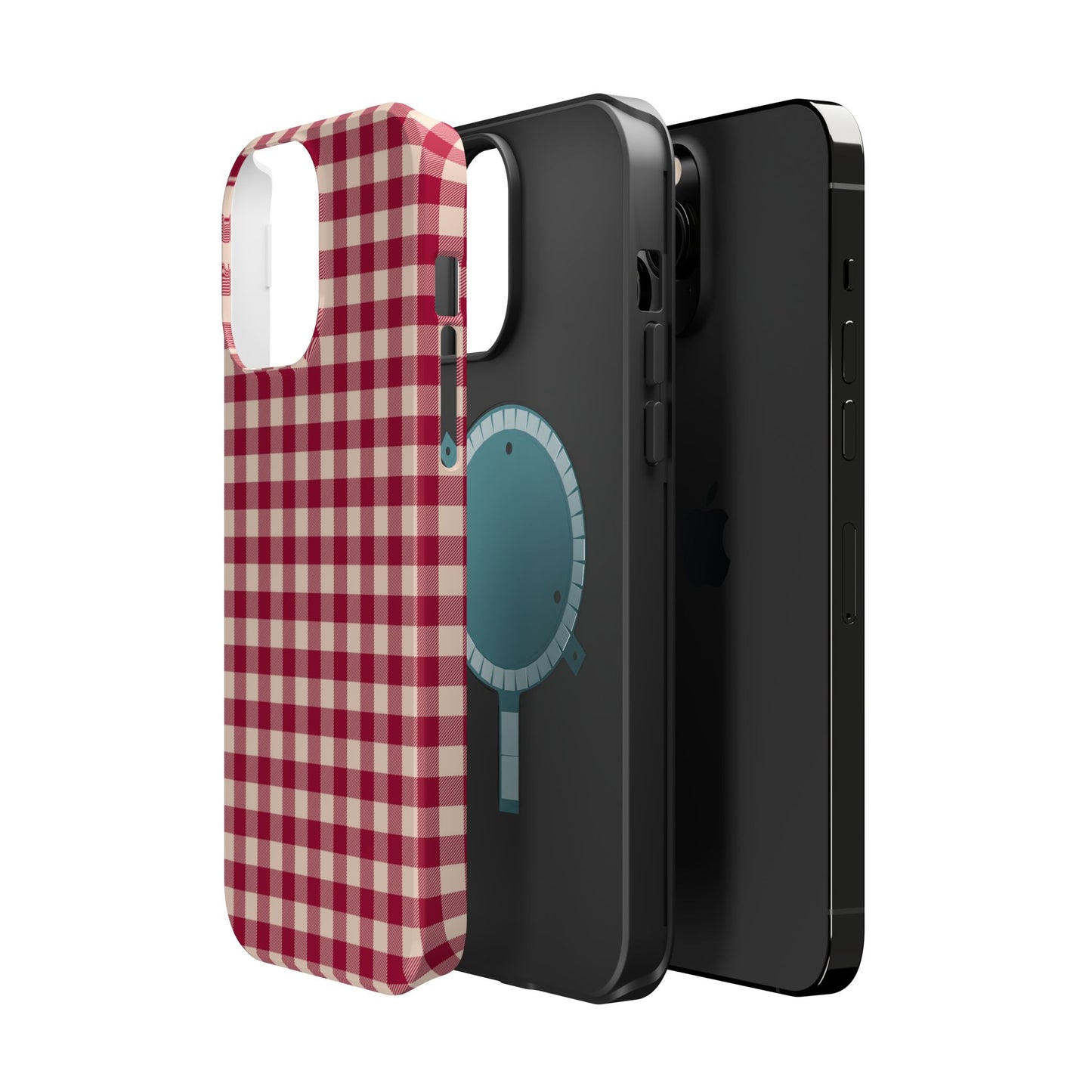 Vintage Red Gingham Check – MagSafe iPhone Case