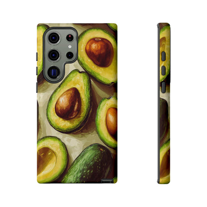 Realistic Avocado Samsung Galaxy  Case – Detailed Green Fruit Design, Shockproof Protection