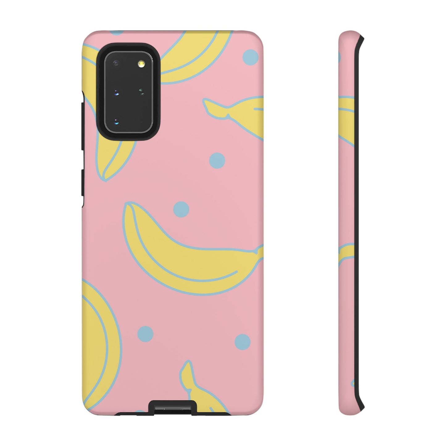 Pink Banana Pop Samsung Galaxy Case – Cute Pastel Design with Fun Retro Vibe