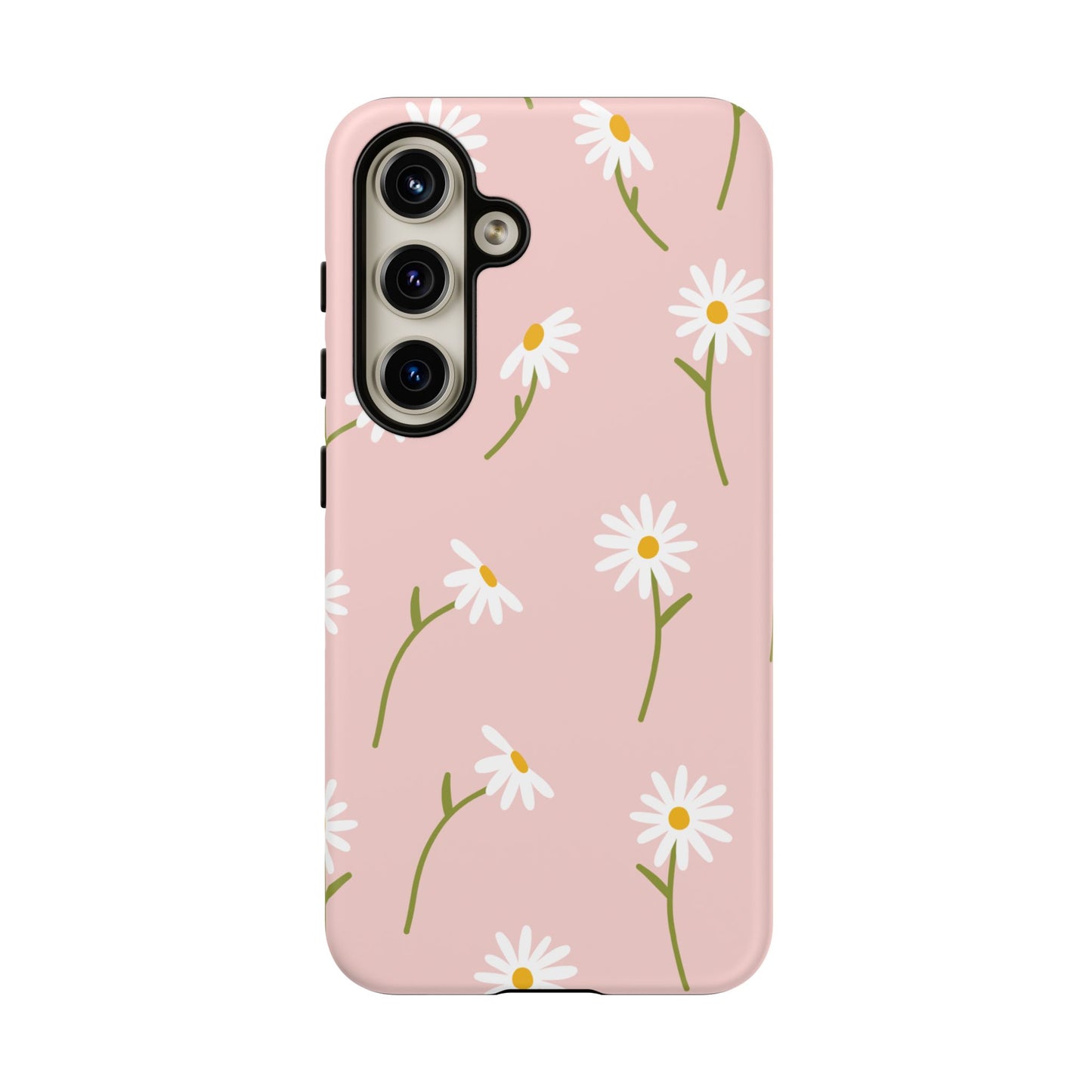 Daisy Delight Tough Samsung Galaxy Case – Cute Floral Design with Dual-Layer Protection