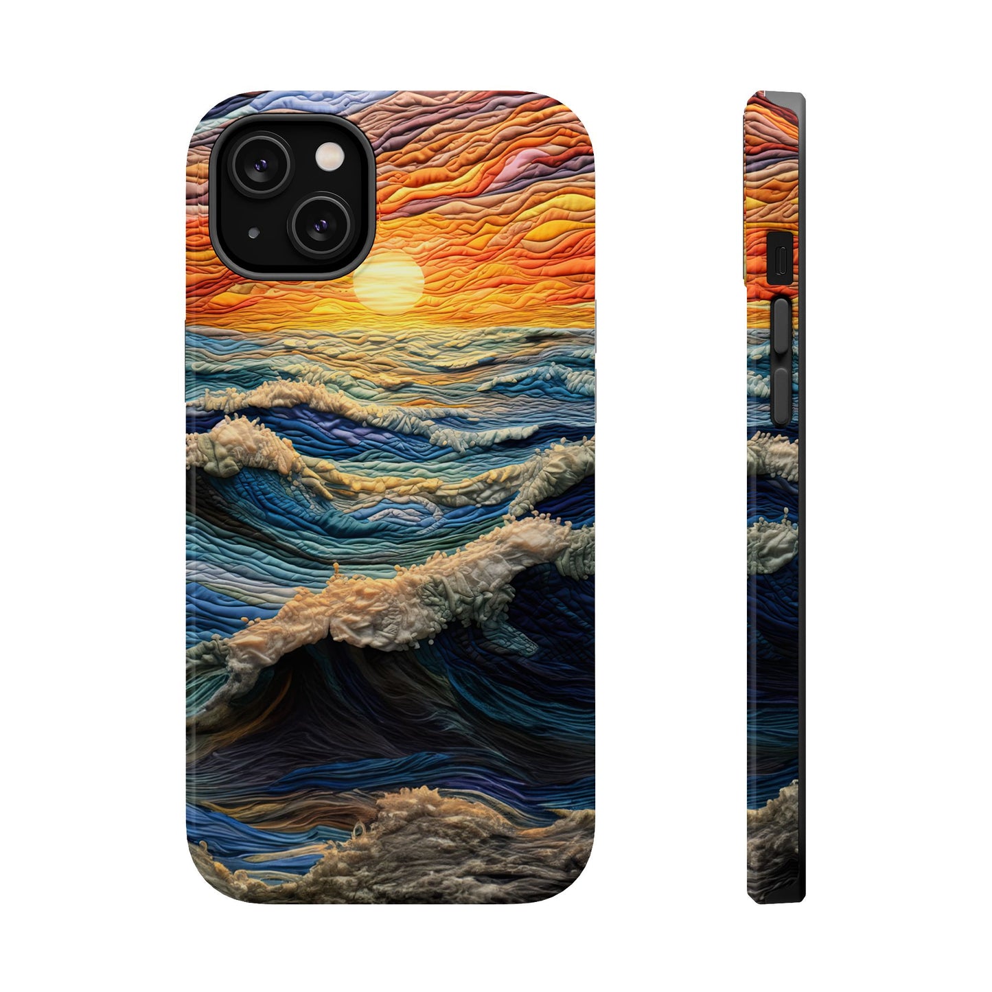 Ocean Sunset Tapestry Waves – MagSafe iPhone Series Case