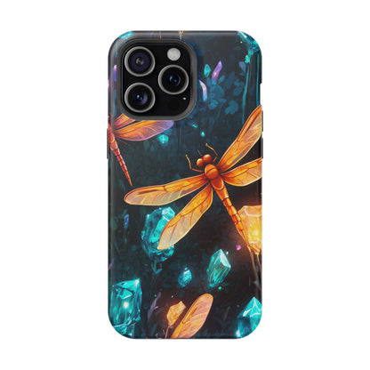 Mystical Dragonflies & Crystals – MagSafe iPhone Series Case