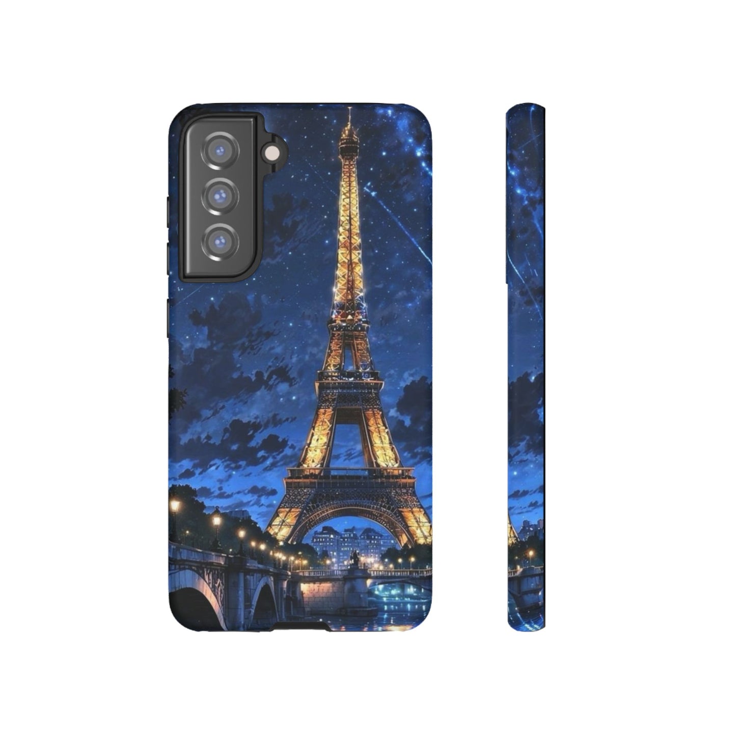 Samsung Galaxy Case - Eiffel Tower Under Starlit Sky Design