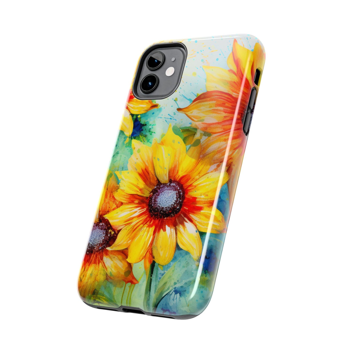 Watercolor Sunflower Splash - iPhone Series Case