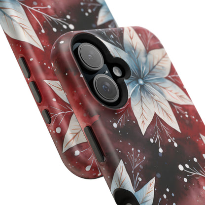 Winter Bloom Poinsettia – MagSafe iPhone Case