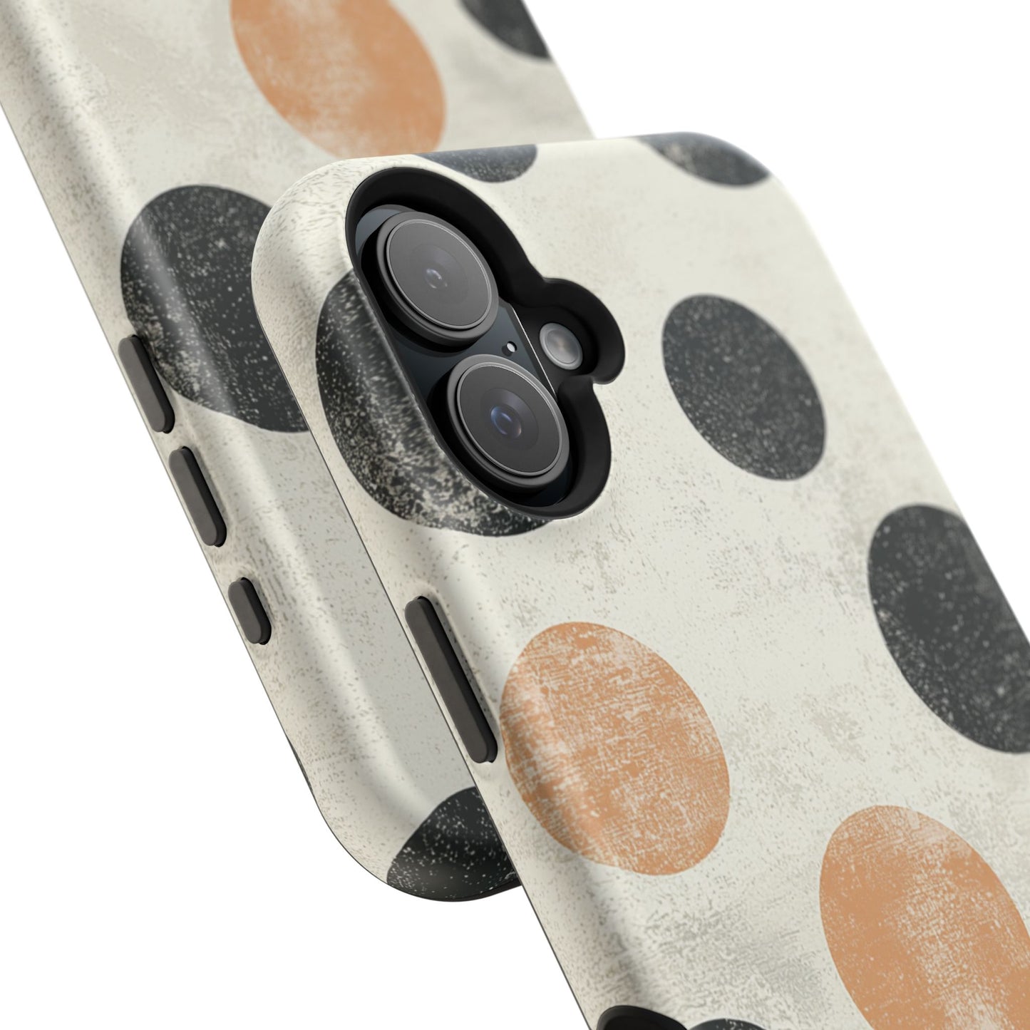 Vintage Polka Dot MagSafe iPhone Case - Retro Abstract Protective Cover