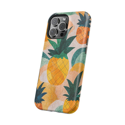 Tropical Pineapple MagSafe iPhone Case – Vibrant Fruit Design, Tough Dual-Layer Protection