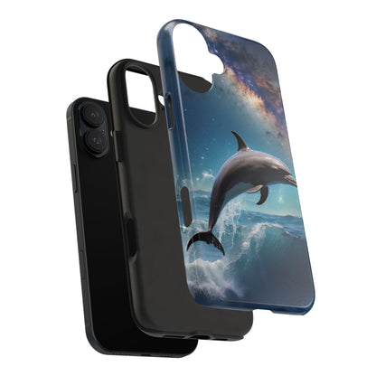 Dolphin Galaxy Splash - iPhone Case