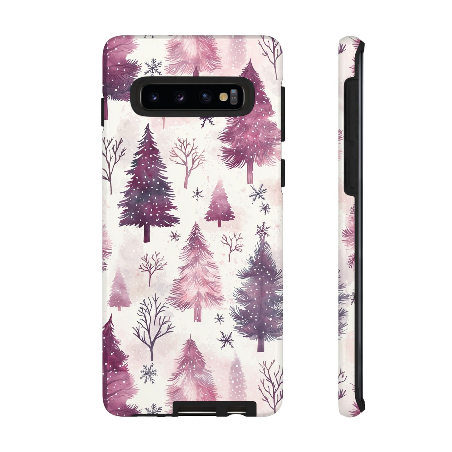 Winter Wonderland Purple Christmas Trees –Samsung Galaxy Series Case