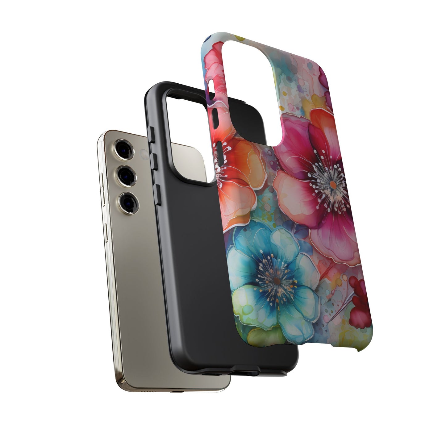 Vibrant Watercolor Floral Garden - Samsung Galaxy Series Case