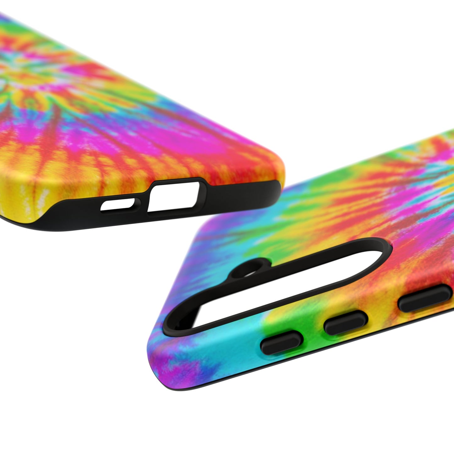 Vibrant Rainbow Spiral Tie-Dye Samsung Galaxy Case – Bold & Retro Style