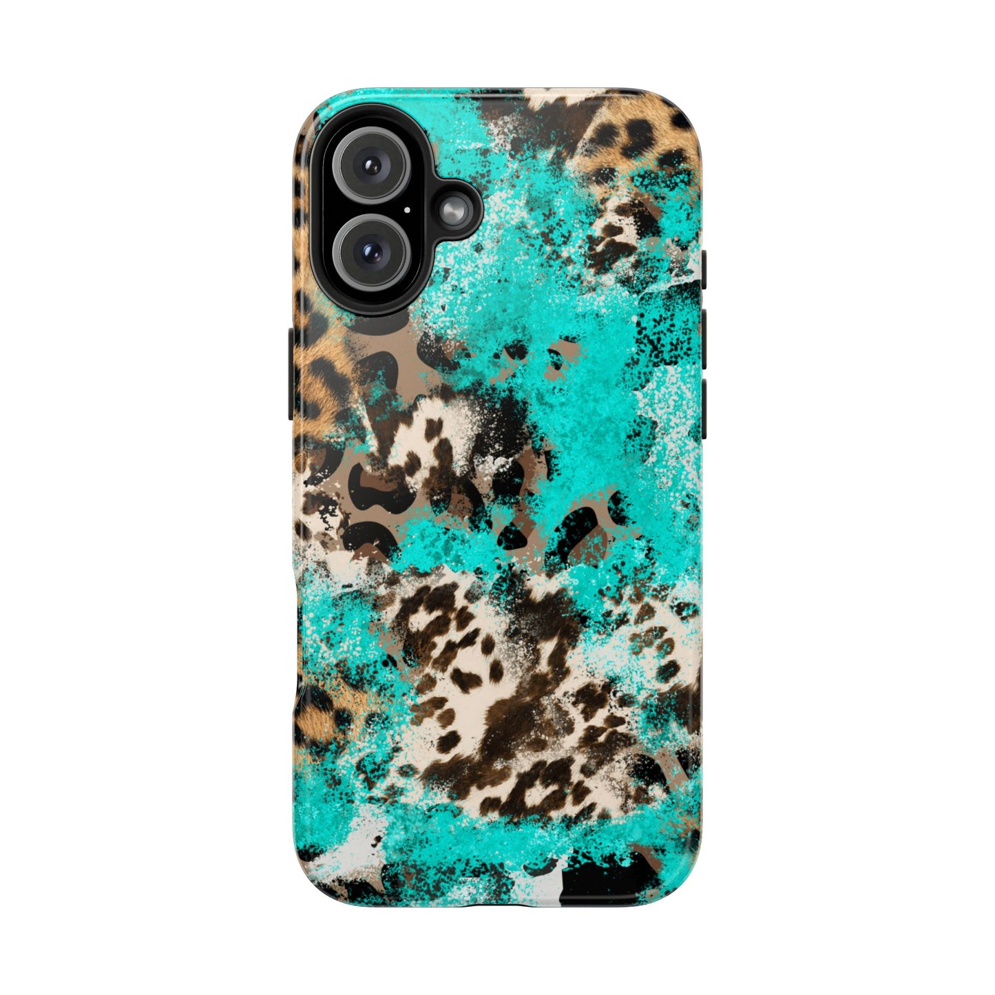 Aqua Splash Leopard - iPhone Series Case