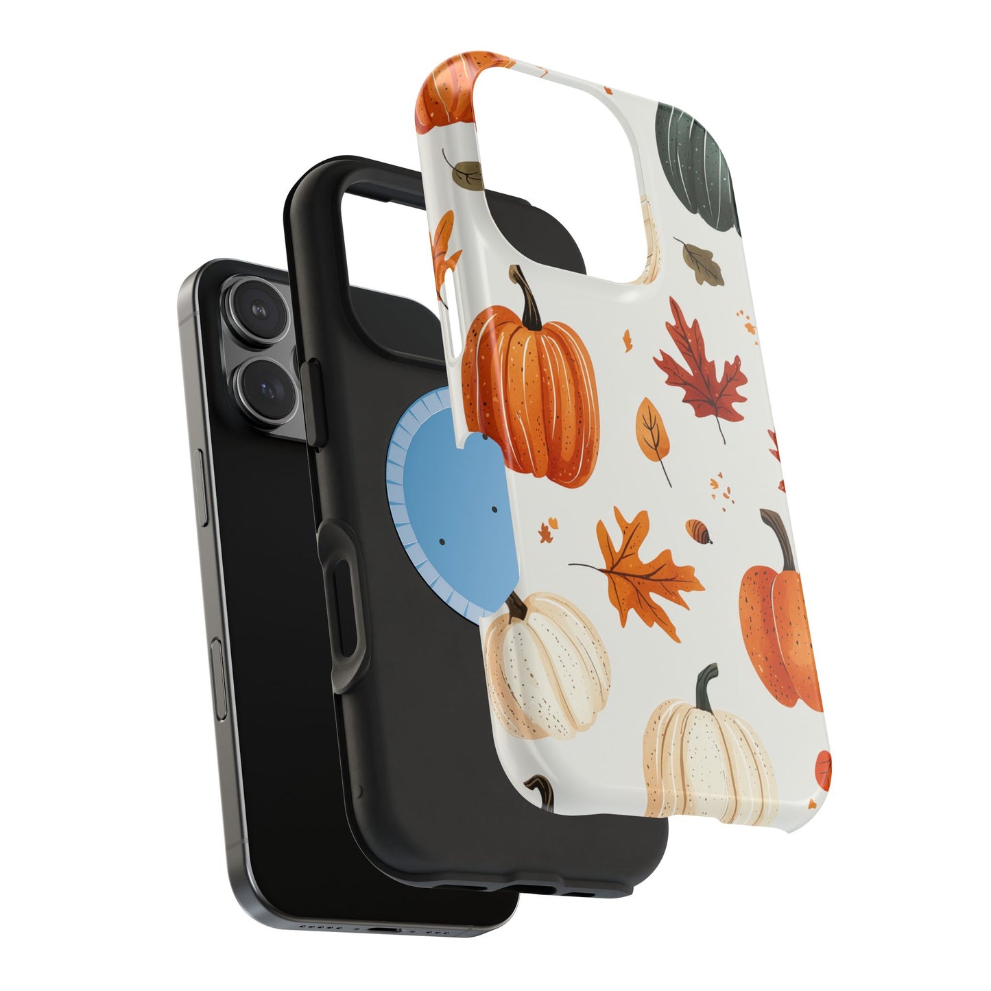 Autumn Pumpkin MagSafe iPhone Case – Fall Leaves and Harvest Design