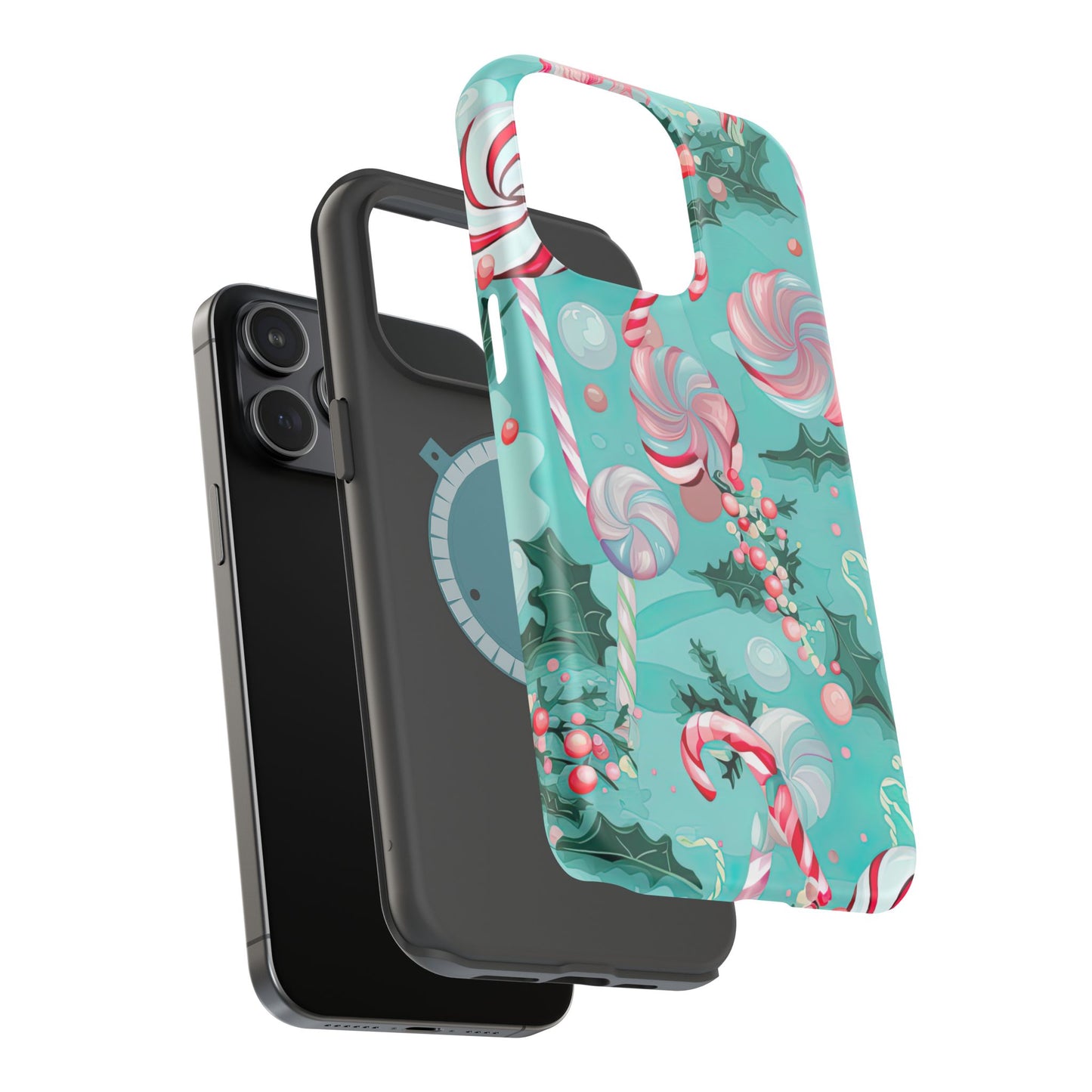 Candy Cane & Peppermint Holiday Delight – MagSafe iPhone Series Case