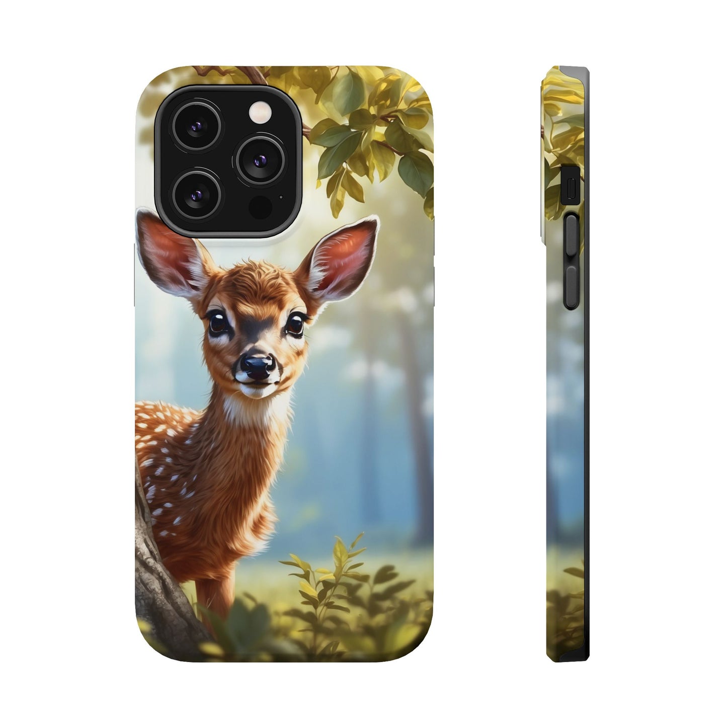 Whimsical Fawn in a Sunlit Forest MagSafe iPhone Case